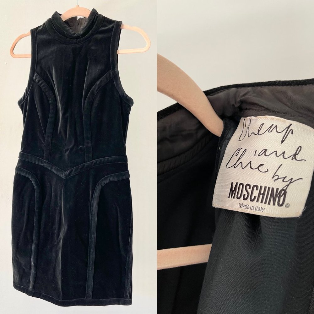 Black velvet Moschino Dress